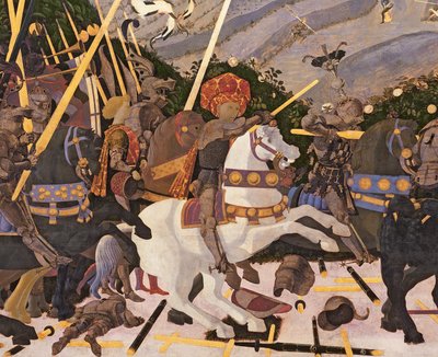 The Battle of San Romano (detail) by Paolo Uccello